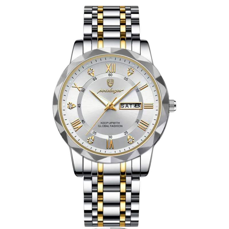 Poedagar Watch Model-615 Color Silver - White